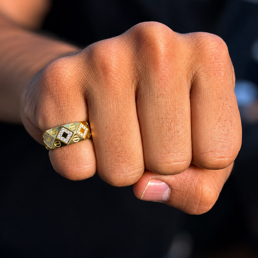 49-ANILLO-HOMBRE-_diseño-rombos_ARIZA-JOYERIA_ORO