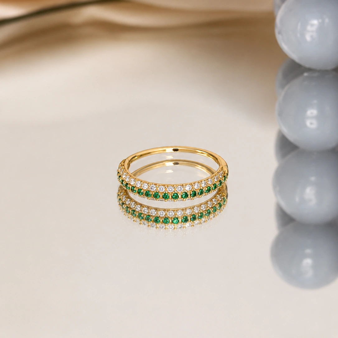 28. ANILLO CIRCONES VERDE 1
