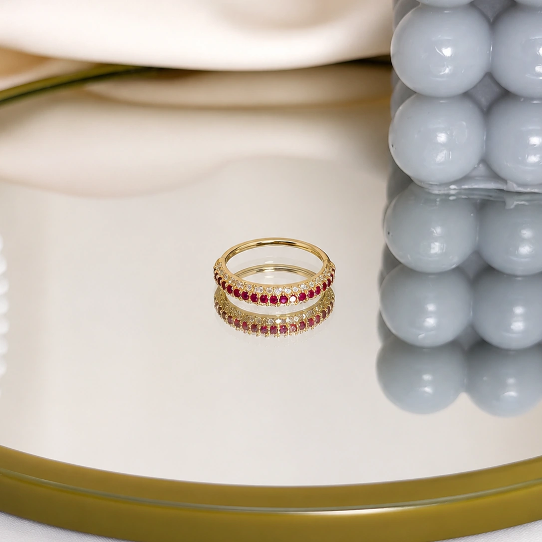 29. ANILLO CIRCONES FUCCIA 1